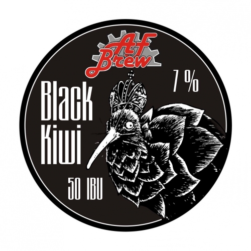 Обложка пива Black Kiwi