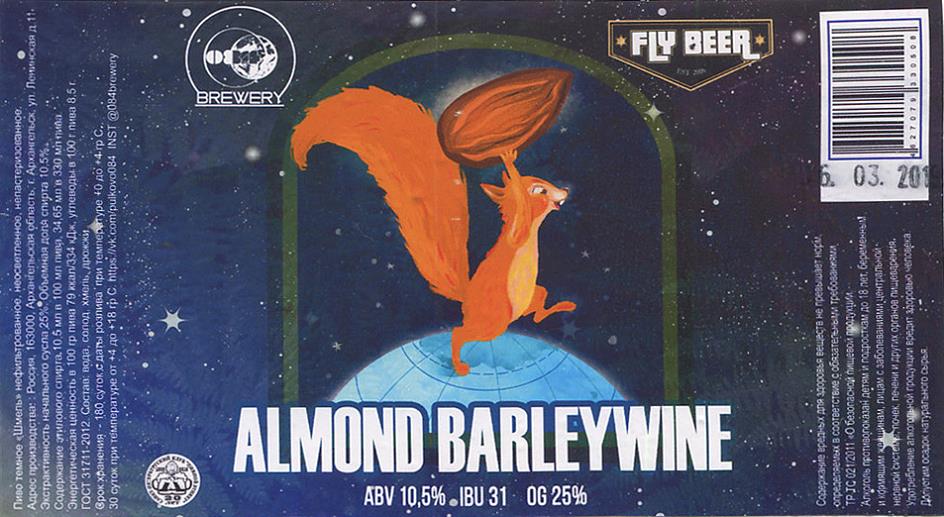 Обложка пива Almond Barleywine