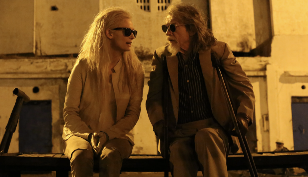 Ева и Кристофер Марло (Шекспир) беседуют. кадр из фильма «Выживут только любовники»
