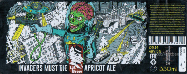 Этикетка пива Invaders Must Die от пивоварни LiS Brew. Изображение №1 (фото: Андрей Атаевв)