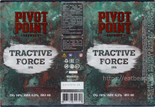 Этикетка пива Tractive Force от пивоварни Pivot Point. Изображение №1 (фото: Павел Егоров)