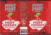 Этикетка пива Fiery Cherry от пивоварни Pivot Point. Изображение №1 (фото: Павел Егоров)