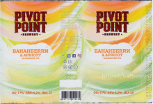 Этикетка пива Бананбеrrи & Apricot от пивоварни Pivot Point. Изображение №2 (фото: Павел Егоров)