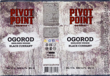 Этикетка пива Ogorod Black Currant от пивоварни Pivot Point. Изображение №1 (фото: Павел Егоров)
