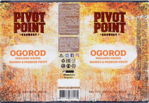 Этикетка пива Ogorod Mango & Passion Fruit от пивоварни Pivot Point. Изображение №1 (фото: Павел Егоров)